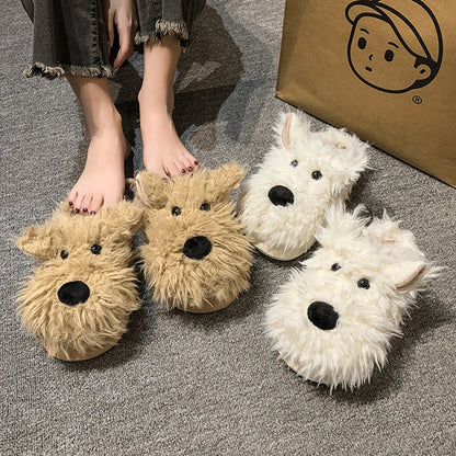Funki Findz | Shoes | Women's Cute Shaggy Dog Slippers