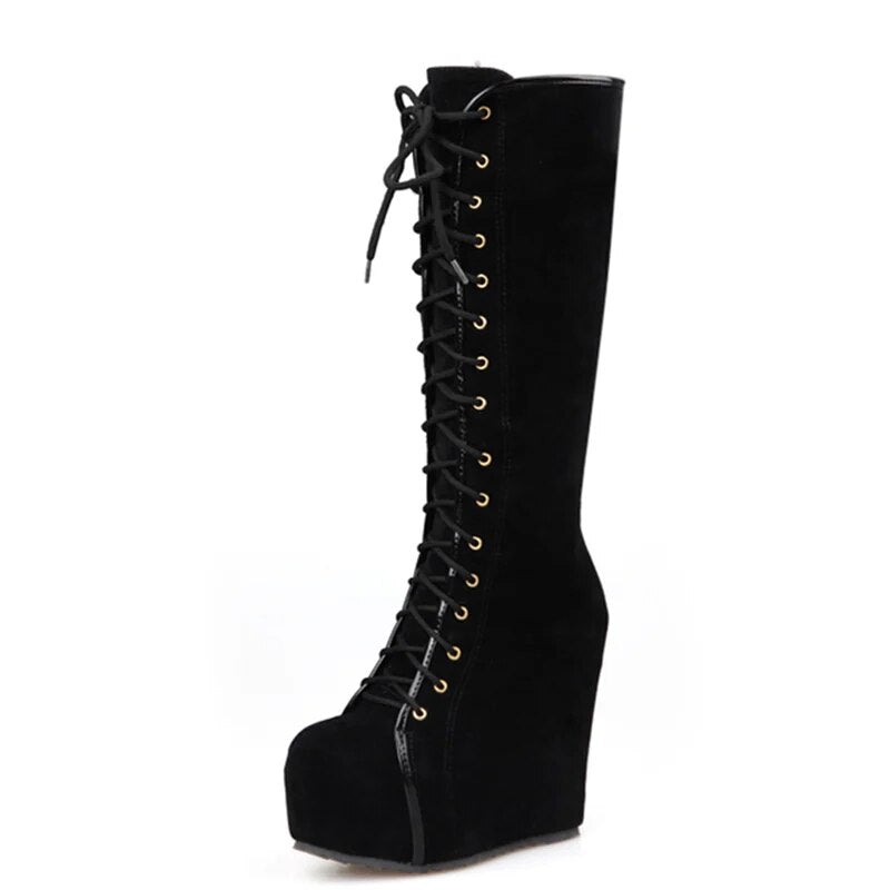 Funki Findz | Boots | Women's High Luxury Gothic Platform Boots