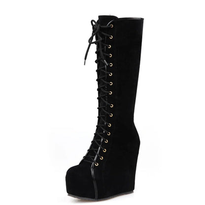 Funki Findz | Boots | Women's High Luxury Gothic Platform Boots