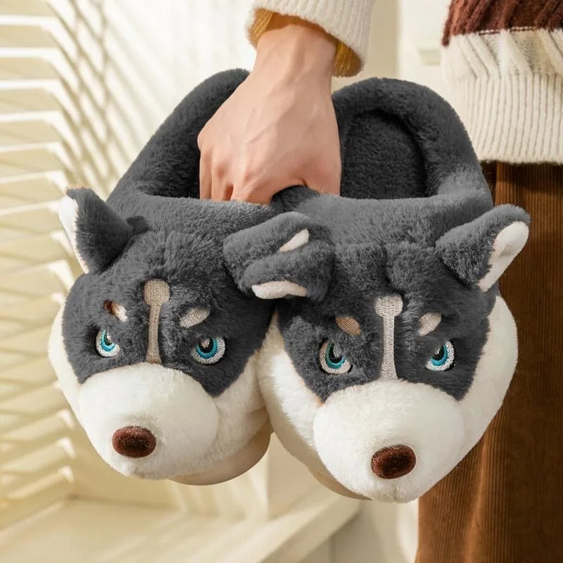 Funki Findz | Shoes | Women's Cute Alaskan Dog Warm Slippers