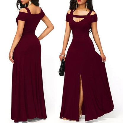 Funki Findz | Dresses | Women's Off Shoulder Long Slim Dress