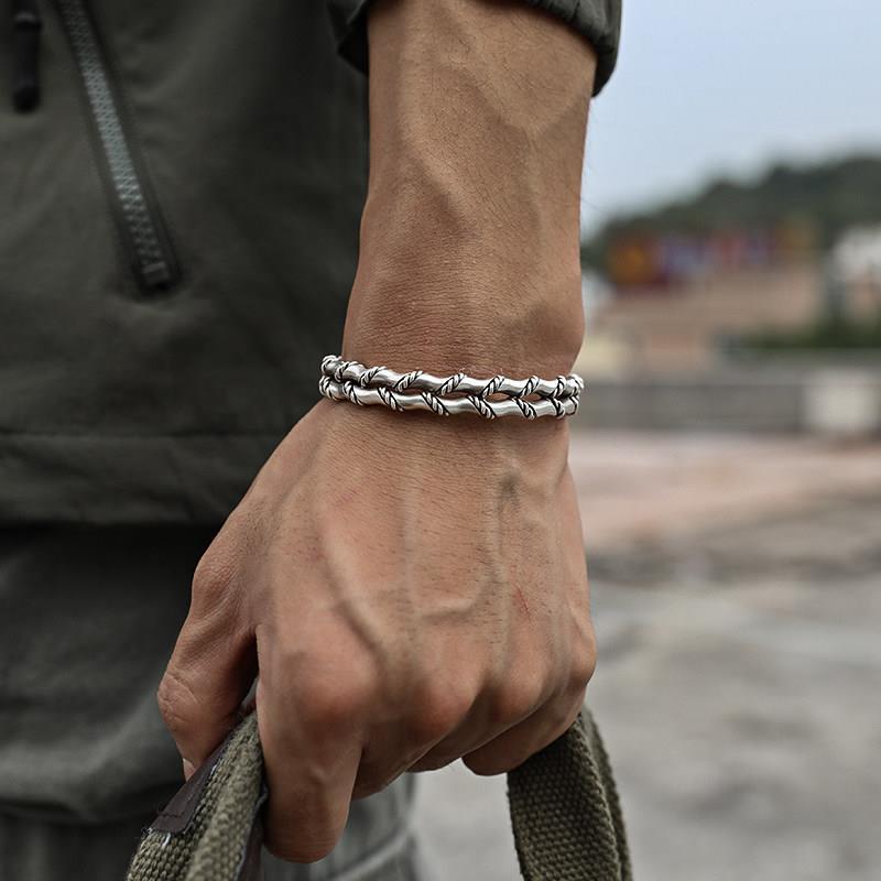 Funki Findz | Bracelets | Men's Women's 2 Tier Twist Bracelet