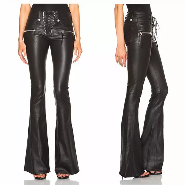 Funki Findz | Pants | Women's Elegant Chic Faux Leather Pants