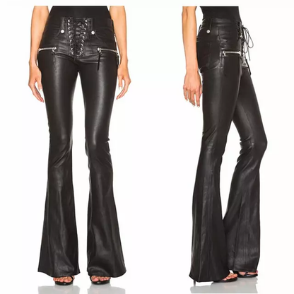 Funki Findz | Pants | Women's Elegant Chic Faux Leather Pants