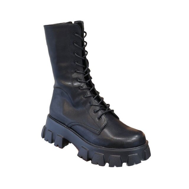 Funki Findz | Boots | Women's Lace-up Chunky Combat Boots