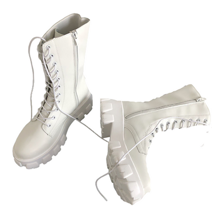 Funki Findz | Boots | Women's Lace-up Chunky Combat Boots