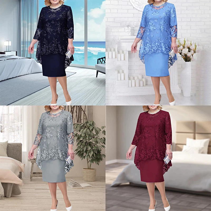 Funki Findz | Dresses | Women's Mother of The Bride Midi Dress