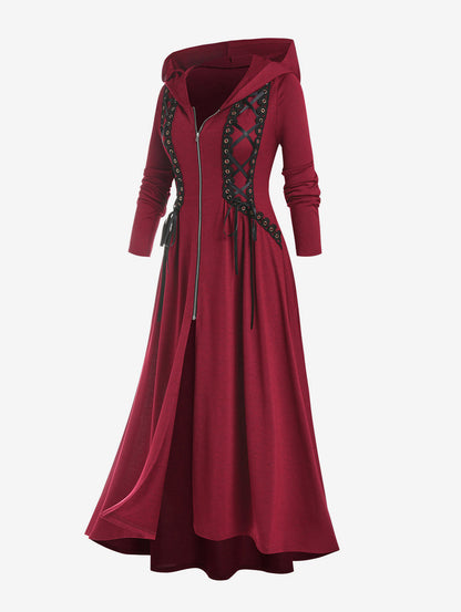 Funki Findz | Dresses | Women's Long Hooded Gothic Dress