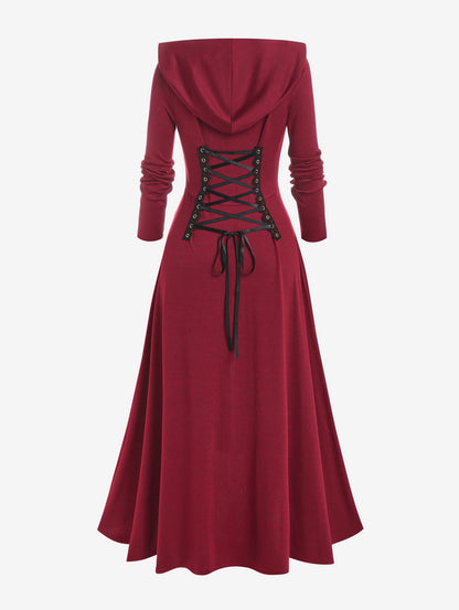 Funki Findz | Dresses | Women's Long Hooded Gothic Dress