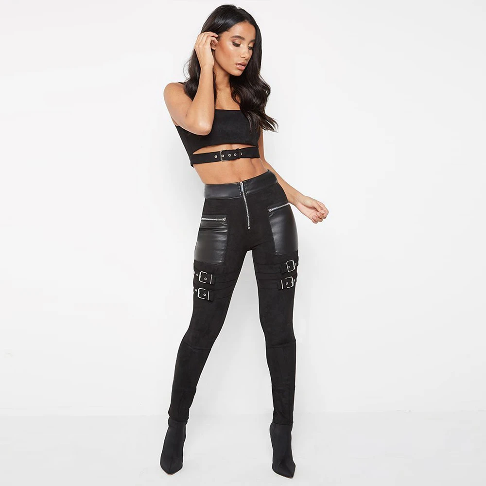 Funki Findz | Pants | Women's Gothic Punk Buckle Strap Pants