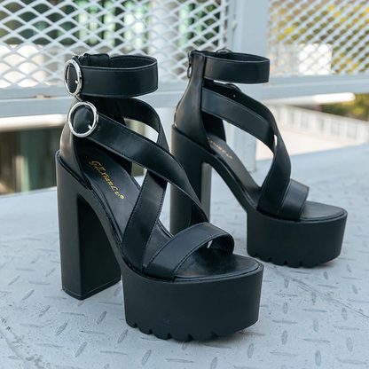 Funki Findz | Shoes | Women's High Gothic Platform Sandals