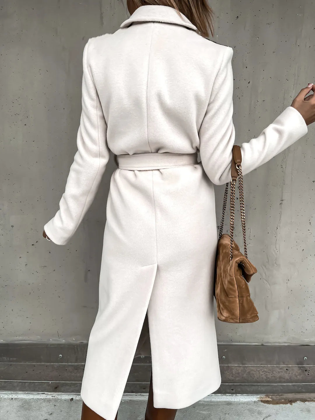 Funki Findz | Jackets | Women's Elegant Long Tie Belt Overcoats