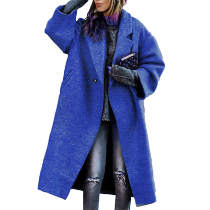Funki Findz | Jackets | Women's Long Woolen Loose Overcoat