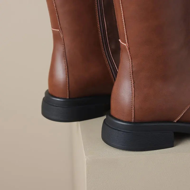 Funki Findz | Boots | Women's Real Leather Lace Up Riding Boot