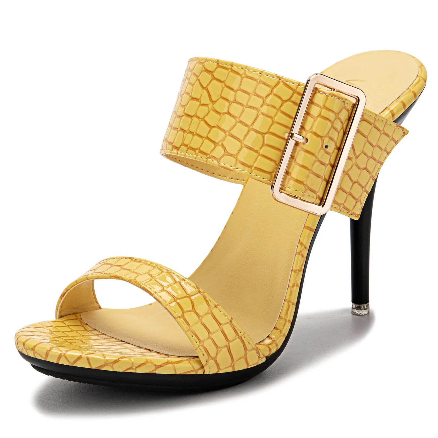 Funki Findz | Shoes | Women's Big Buckle High Heel Slides