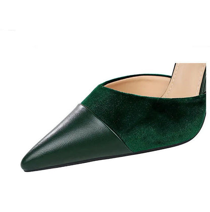 Funki Findz | Shoes | Women's Cross Strap Faux Suede Stilettos