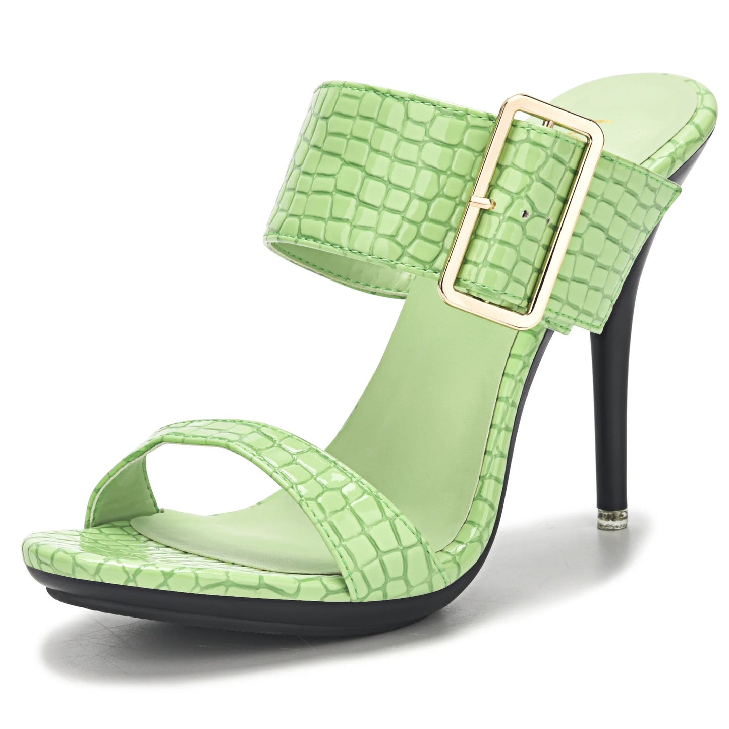 Funki Findz | Shoes | Women's Big Buckle High Heel Slides