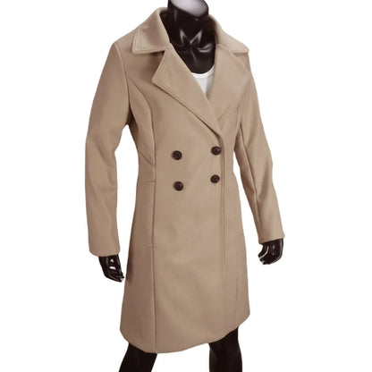 Funki Findz | Jackets | Women's Slim Fit Double Breast Overcoat