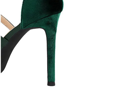 Funki Findz | Shoes | Women's Cross Strap Faux Suede Stilettos