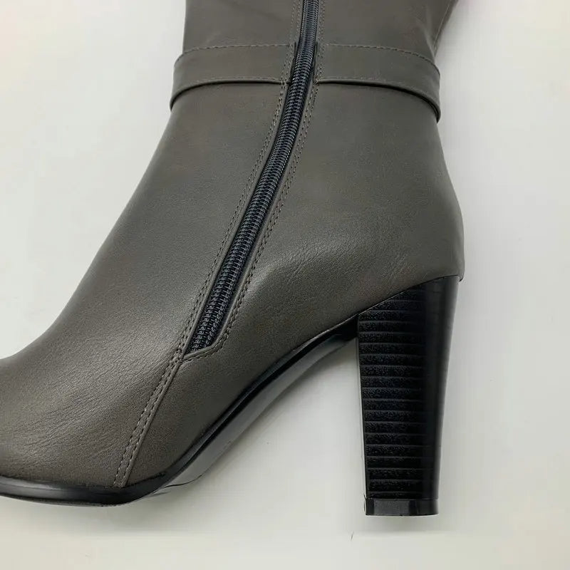 Funki Findz | Boots | Women's High Block Heeled Pull On Boots