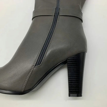 Funki Findz | Boots | Women's High Block Heeled Pull On Boots