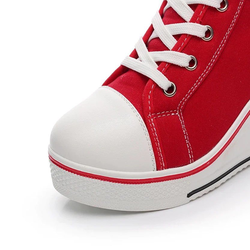 Funki Findz | Boots | Women's Canvas Elevator Platform Sneaker