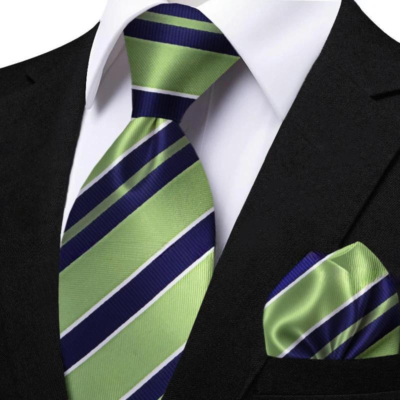 Funki Findz | Neckties | Men's Classic Striped Jacquard Tie Set