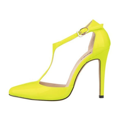 Funki Findz | Shoes | Women's Super High  Heel T-Strap Stilettos