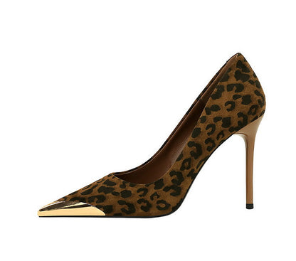 Funki Findz | Shoes | Women's Leopard Print Stilettos Metal Heel
