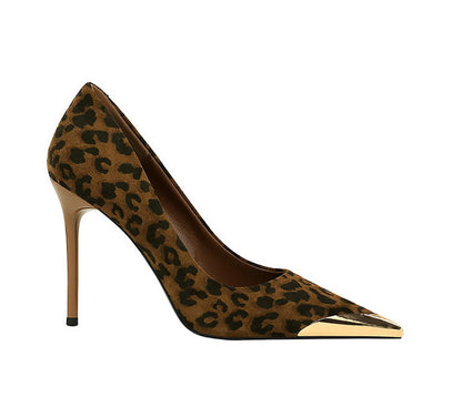 Funki Findz | Shoes | Women's Leopard Print Stilettos Metal Heel
