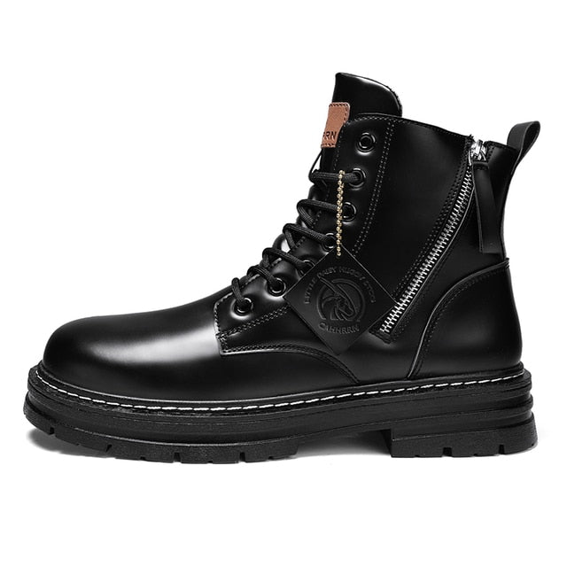 Funki Findz | Boots | Men's High Top Boots Leather Work Boots