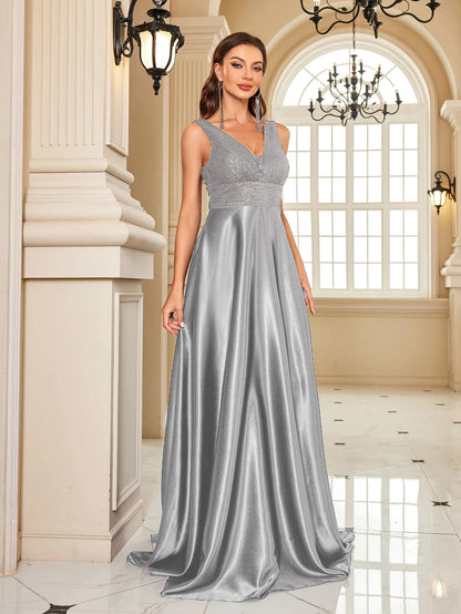 Funki Findz | Dresses | Women's Elegant Satin Sequin Dresses