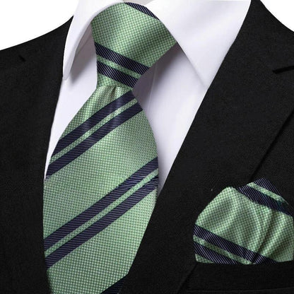 Funki Findz | Neckties | Men's Classic Striped Jacquard Tie Set
