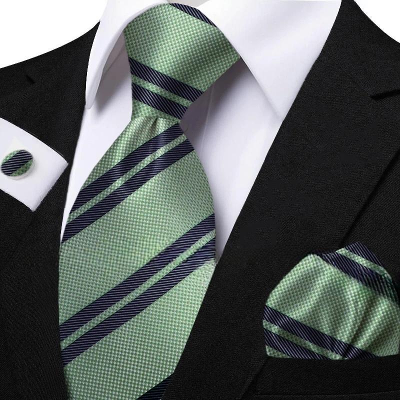 Funki Findz | Neckties | Men's Classic Striped Jacquard Tie Set