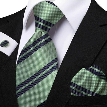 Funki Findz | Neckties | Men's Classic Striped Jacquard Tie Set