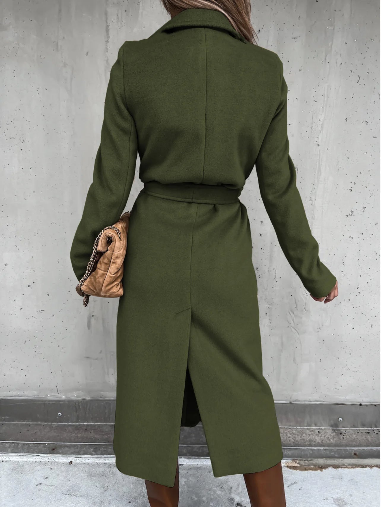 Funki Findz | Jackets | Women's Elegant Long Tie Belt Overcoats