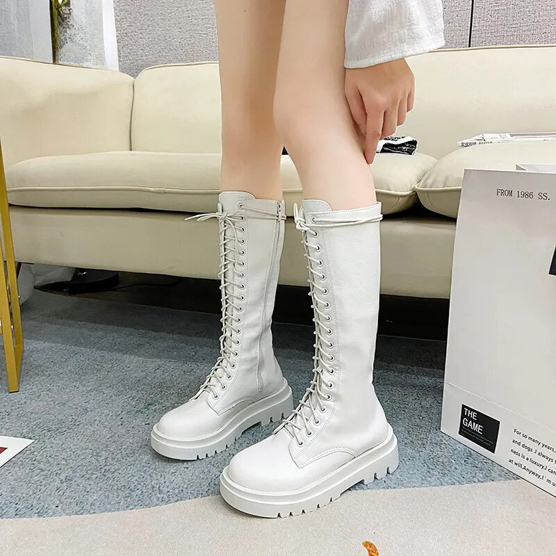 Funki Findz | Boots | Women's Gothic Lace Up High Top Boots