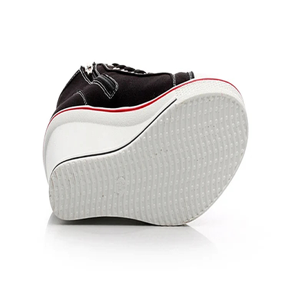 Funki Findz | Boots | Women's Canvas Elevator Platform Sneaker