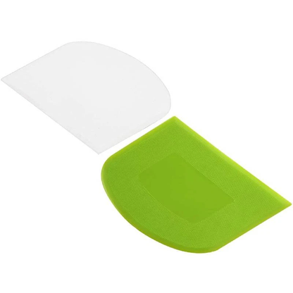 Funki Findz | Cooking Scrapers | Plastic Cake Spatula Dough Scraper
