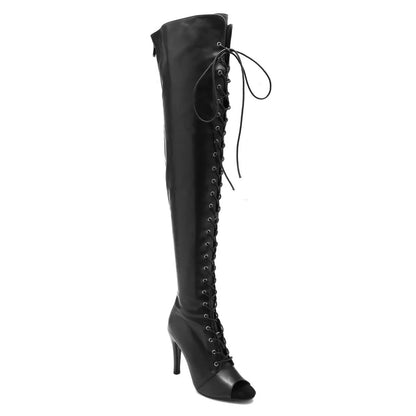 Funki Findz | Boots | Women's Over Knee Lace Up Dance Boots