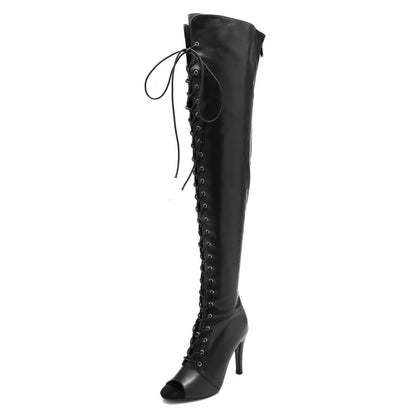 Funki Findz | Boots | Women's Over Knee Lace Up Dance Boots