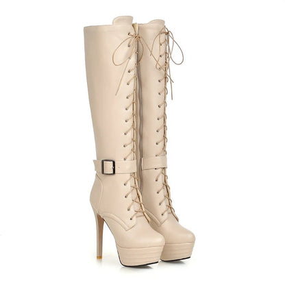 Funki Findz | Boots | Women's Knee-High Chic High Stiletto Boot