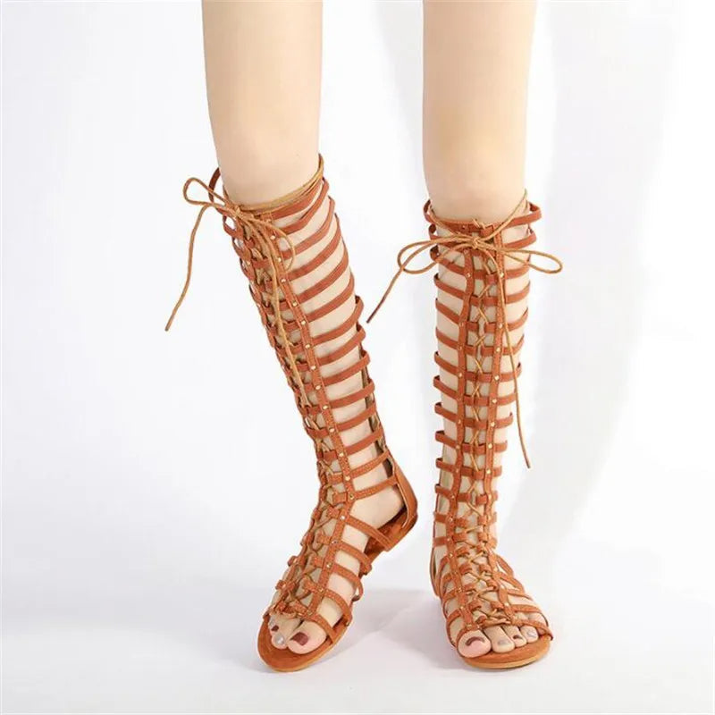 Funki Findz | Shoes | Women's Knee High Gladiator Sandals