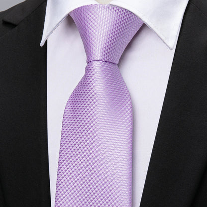 Funki Findz | Neckties | Men's Formal 3pcs Light Purple Tie Set