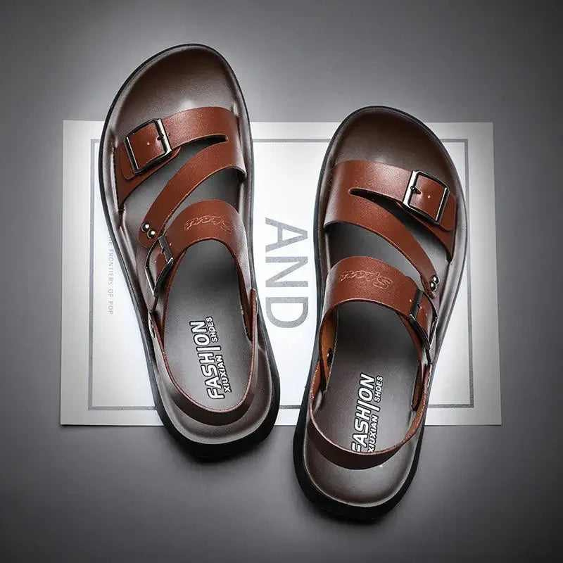 Funki Findz | Shoes | Men's Summer Fashion Leather Sandals
