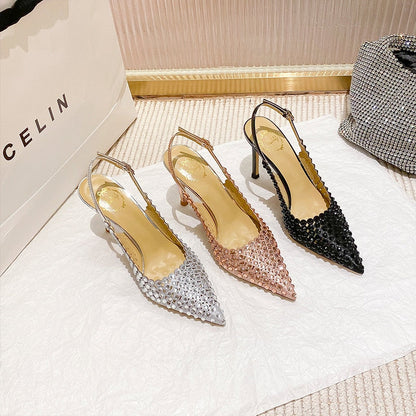 Funki Findz | Shoes | Women's Metallic Bling Bridal Slingbacks