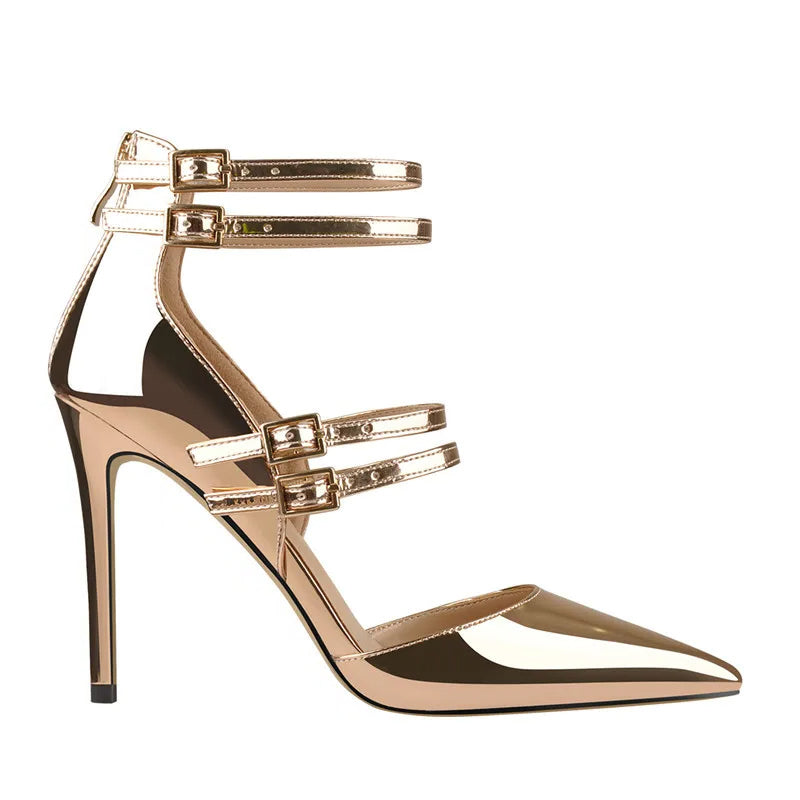 Funki Findz | Shoes | Women's Luxury 4 Strap Stiletto Sandals