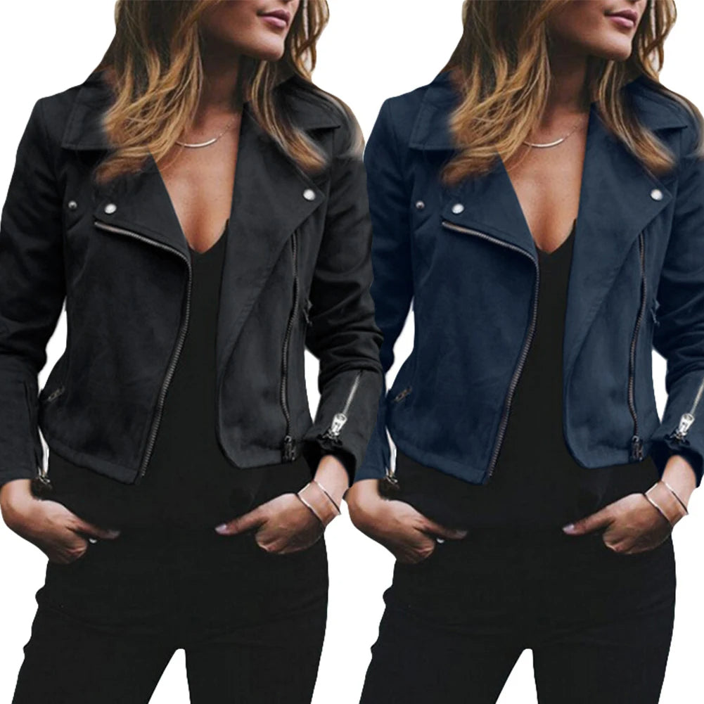 Funki Findz | Jackets | Women's Diagonal Zipper Short Jacket