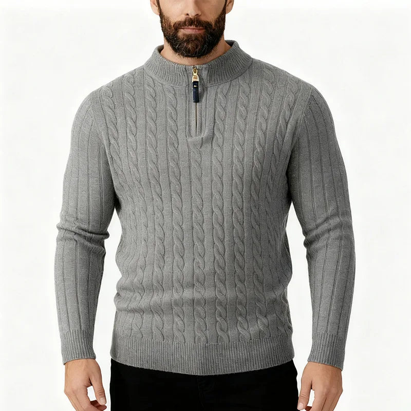 Funki Findz | Sweaters | Men's Slim Mock Neck Knitted Pullovers