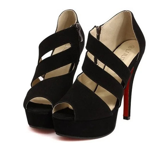 Funki Findz | Shoes | Women's Platform Peep Toe Roman Sandal